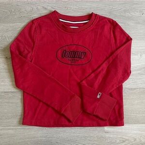 Tommy Hilfiger Red Crew Neck Sweater